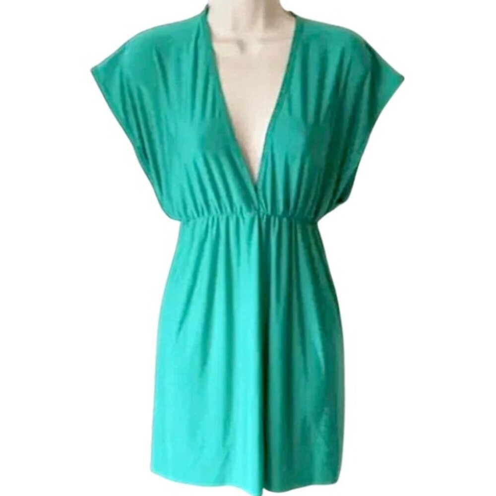 *50off3* NWOT Swimsuit Coverup M Aqua Green